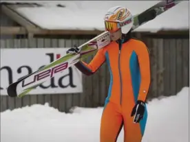  ?? CANADIAN PRESS FILE PHOTO ?? Olympic ski jumper Atsuko Tanaka trains at Canada Olympic Park in Calgary in 2013.