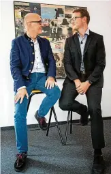  ?? FOTO: SASCHA FROMM ?? Hermann Binkert, Insa-Consulere, und Matthias Quent, Institut für Demokratie jena.