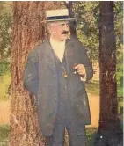  ?? FAMILY PHOTO ?? This hand-tinted image shows David J. O’Brien as a police detective.