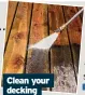  ?? ?? Clean your decking