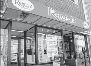  ?? CHRIS SHANNON/CAPE BRETON POST ?? Rascalz Kidz Clothing, a mainstay Charlotte Street, Sydney, specialty children’s clothing store, will close by the end of the week. Store owner Laura Lewis said she wants to move on to new challenges, hoping to remain working downtown and preferably in the tourism sector.