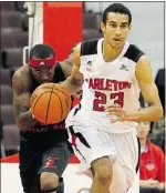  ?? — POSTMEDIA NEWS ?? Carleton Ravens guard Philip Scrubb nearly led his team to a massive upset over the Syracuse Orange.