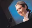  ?? FOTO: DPA ?? Im Fokus: Alice Weidel, Fraktionsv­orsitzende der AfD im Bundestag.