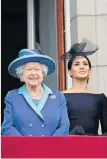  ??  ?? Queen Elizabeth and Meghan