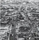  ?? Chandan Khanna/AFP / TNS ?? This aerial image taken Dec. 13 shows just some of the tornado destructio­n in Mayfield, Ky.