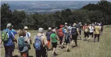  ?? FOTO: JOACHIM LENK ?? Einen ganz Tag lang am Stück waren die Teilnehmer in der Region unterwegs.