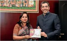  ?? ?? New year calendar ‘Samay 2023’ launched by Dr Aman Puri.