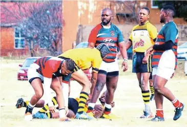  ?? Picture: SUPPLIED ?? GAME DAY: Old Collegians took on EUR Africans in a friendly match played at the Army Base Fields