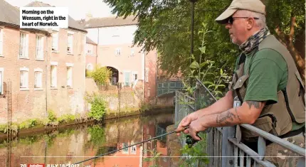  ??  ?? Morning on the Wensum, right in the heart of Norwich.