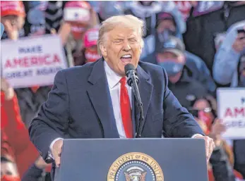  ?? FOTO: KEIKO HIROMI/IMAGO IMAGES ?? Noch bis zum 20. Januar 2021 ist US-Präsident Donald Trump im Amt.