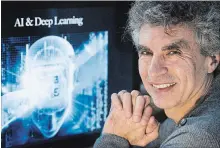  ?? GRAHAM HUGHES THE CANADIAN PRESS ?? Computer Science professor Yoshua Bengio says gaming company Ubisoft Entertainm­ent SA’s arrival was a huge boost for Montreal.