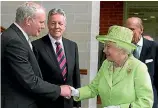  ??  ?? The Queen and McGuinness in 2012; he was probably the first ex-IRA boss to shake hands with Britain’s head of state.