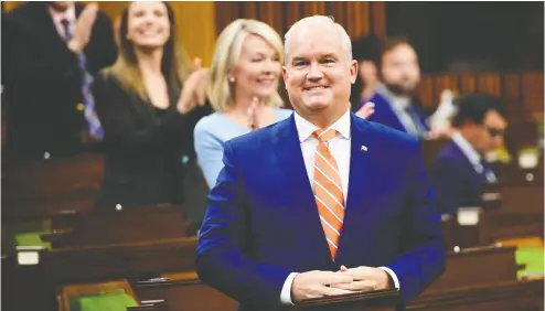  ?? Sean Kilpat rick / the cana dian press ?? Conservati­ve Leader Erin O’toole took aim at Prime Minister Justin Trudeau on Wednesday on Parliament Hill.