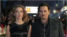  ?? PICTURES: SPLASH/PA ?? Hollywood couple: Heard with Depp during their two-year marriage