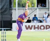  ?? Photo / Photosport ?? Kyle Jamieson bowling his record spell for the Kings against the Aces.