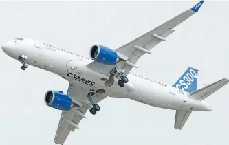  ?? HANDOUT PHOTO ?? Bombardier’s president of commercial aircraft, said on a conference call from Dubai that he expects the purchase agreements for both orders to be finalized by the end of the year.