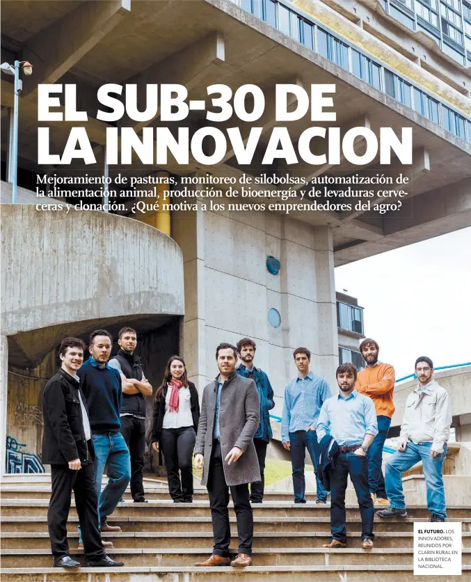  ??  ?? EL FUTURO. LOS INNOVADORE­S, REUNIDOS POR CLARIN RURAL EN LA BIBLIOTECA NACIONAL.