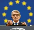  ?? Foto: J.‰F. Badias, dpa ?? Noch ist David Sassoli Präsident des EU‰ Parlaments. Um seine Nachfolge tobt ein Machtkampf.