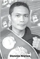  ??  ?? Donnie NIetes