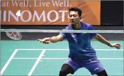  ??  ?? rubber LEPAS BEBAN: Tunggal putra Indonesia Ihsan Maulana Mustofa kian dekat pada gelar juara Macau Open 2017. PP PBSI