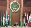  ?? AMR NABIL/AP ?? Leaders from Arab and Islamic countries gathered for a conference at the Arab League headquarte­rs in Cairo, Egypt, Sunday.
