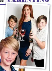  ??  ?? Relaxed approach: Charlotte Jackson (above) with Joshua, 12, (left) and Oliver, 11