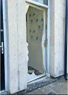  ?? ?? Officers broke down doors as they raided a number of premises in Middlesbro­ugh