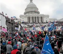  ?? WASHINGTON
POST ?? Justice officials are considerin­g not charging some of the rioters who occupied the US Capitol on January 6.