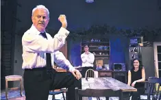  ??  ?? Family affair: Gyles Brandreth, Benet Brandreth and Kosha Engler in Hamlet