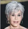  ??  ?? JANE FONDA: She had been staging weekly protests in front of the Capitol in Washington DC.