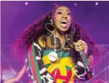  ?? AMY HARRIS/INVISION/AP FILES ?? Missy Elliott performs in June at the Essence Festival in New Orleans.