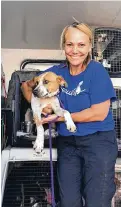  ?? ?? Donna Ruff founded Ruff Rescue Transport in 2013 and has since transporte­d about 15,000 animals to rescue locations where they are more likely to be adopted.