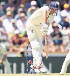  ??  ?? Determined: Alastair Cook, who made his 150th Test apperance in Perth, is fighting off his critics