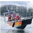  ?? FOTO: RSC ?? Die Ruhrkids proben eine Rettung aus dem Wasser.