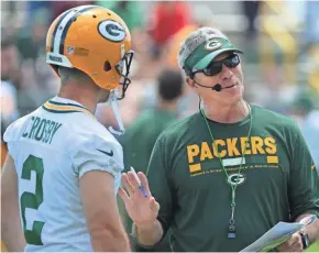  ?? MILWAUKEE JOURNAL SENTINEL MARK HOFFMAN/ ?? Packers special teams coordinato­r Ron Zook believes the eliminatio­n of the running start for the coverage team will benefit the return team.