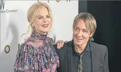  ?? MARK SAGLIOCCO / GETTY ?? Nicole Kidman i Keith Urban a l’estrena de la pel·lícula Lion el novembre d’aquest any