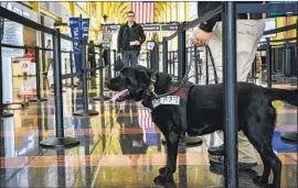  ?? Jahi Chikwendiu Washington Post ?? TRAVELERS GOING through Reagan National and other Washington-area airports can expect more police presence through the inaugurati­on, officials say.