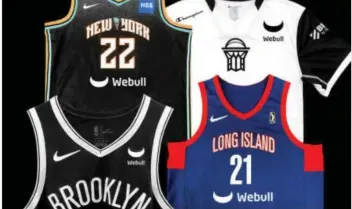  ?? US$ ?? Brooklyn Nets signed a multi-year deal with brokerage platform Webull, that will reportedly pay the team about million annually
30