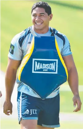  ?? SWEET DEAL: North Queensland superstar Jason Taumalolo will be a Cowboy for life after inking a 10- year deal with the club. Picture: EVAN MORGAN ??