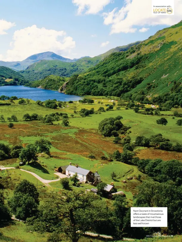  ??  ?? Nant Gwynant in Snowdonia offers a taste of mountainou­s landscapes that rival those of the Lake District but are less well known