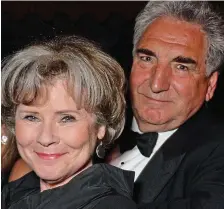  ?? Picture: DAVE BENETT/GETTY IMAGES ?? Class acts: Downton film stars Staunton and Carter