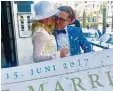  ?? Foto: Lohr ?? Anna Marie Nickel und Fabian Lohr ha ben in Venedig geheiratet.
