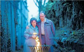  ?? ?? Olivia Colman and David Thewlis star as Susan and Christophe­r Edwards in Landscaper­s on Soho and Sky Go