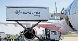  ?? ANTONIO AHEL/PIXSELL ?? Air Srbija do 2019. imala je vlastiti, ali je te godine potpisala ugovor s Aerodrom keteringom, koji je preuzeo sve radnike