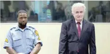  ?? — Reuters ?? Former Bosnian Serb leader Radovan Karadzic appears in the court in The Hague on Wednesday.