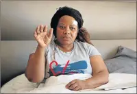  ?? Picture: BHONGO JACOB ?? GRATEFUL TO BE ALIVE: Dr Bulelwa Mnyanda recovers at home after she was robbed at her surgery in East London on Friday