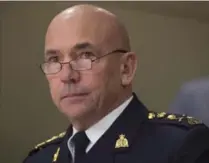  ?? ADRIAN WYLD, THE CANADIAN PRESS ?? RCMP Commission­er Bob Paulson says the time has come to focus more on his family after spending 32 years with the service.