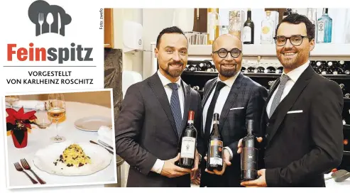  ??  ?? Luigi Barbaro und seine Söhne geben der Trattoria Martinelli seit mehr als dreißig Jahren auch nach zahllosen Faceliftin­gs Atmosphäre, Flair und in Küche und Keller Stil. ItaloKlass­iker und Gerichte, mit denen Küchenchef Kellner neue Akzente zu setzen versucht, sind beliebt.