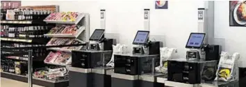  ?? LIDL ?? So wie in dieser britischen Filiale werden die neuen Self-Checkout-Kassen von Lidl aussehen.