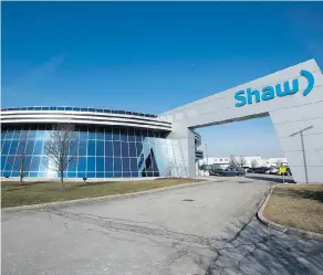  ?? PETER J. THOMPSON / NATIONAL POST ?? Shaw said changes brought about by its staff cuts shouldn’t affect customers, as most customer-facing employees were not eligible for the company’s buyout program.